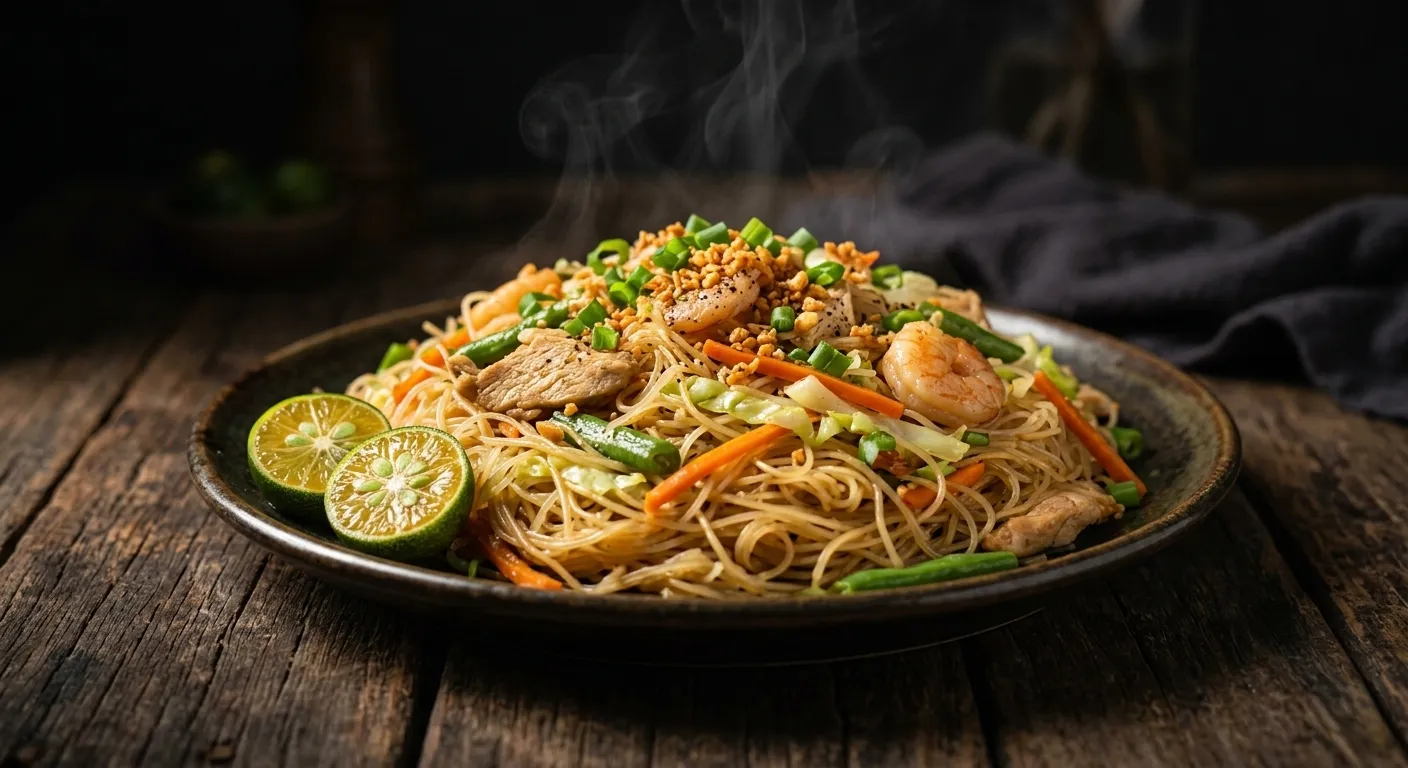 Pancit Bihon Filipino noodles at Couple Chef Winnipeg