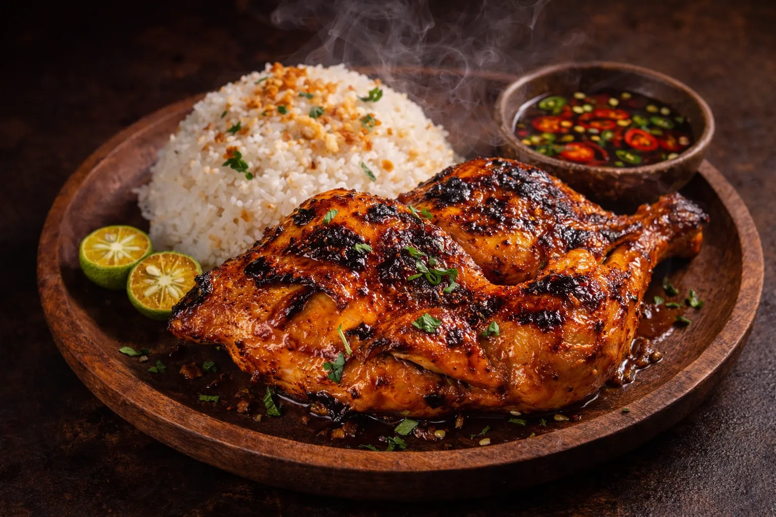 Chicken Inasal — authentic Filipino grilled chicken at Couple Chef Restaurant Winnipeg